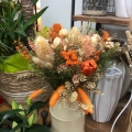 img Bouquet de fleurs s�ch�es oranges 